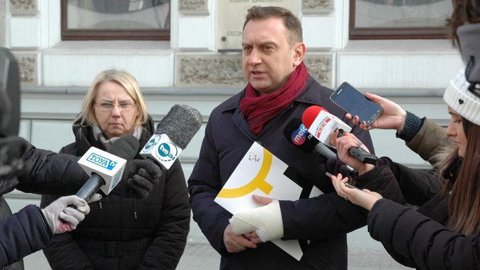 Konferencja prasowa wiceprezydenta Treli - fot. Monika Pawlak / UMŁ