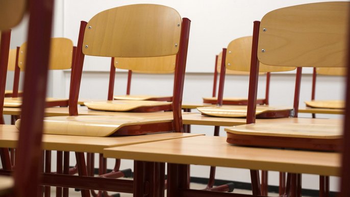 Pusta klasa szkolna Pusta klasa szkolna - fot. licencja CC0