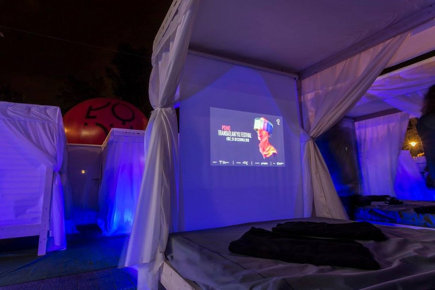 Kino łóżkowe podczas Transatlantyk Festivalu fot. UMŁ