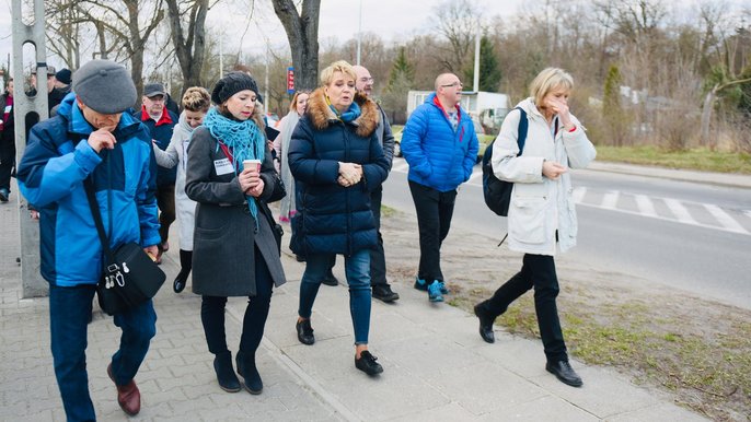 Plan dla osiedli. Spacer ulicą Krakowską. - fot. Paweł Łacheta / UMŁ