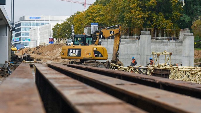 Prace przy remoncie al. Śmigłego – Rydza Prace przy remoncie al. Śmigłego – Rydza - fot. Paweł Łacheta / UMŁ