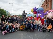Wspólne zdjęcie: wiceprezydent Adam Pustelnik, przewodniczący Rady Miejskiej w Łodzi Bartosz Domaszewicz. Fot. Paweł Łacheta, UMŁ