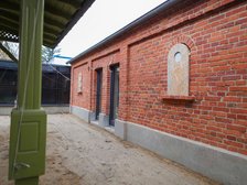 Prace wykończeniowe przy restauracji na Księżym Młynie fot. Konrad Ciężki / UMŁ