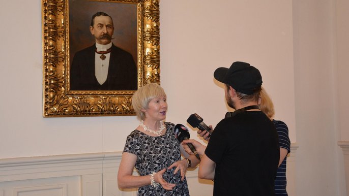 Portret Juliusza Józefa Heinzla podarowany Miastu Łódź przez Lorenza Warda, praprawnuka jednego z największych łódzkich przemysłowców - fot. Muzeum Miasta Łodzi