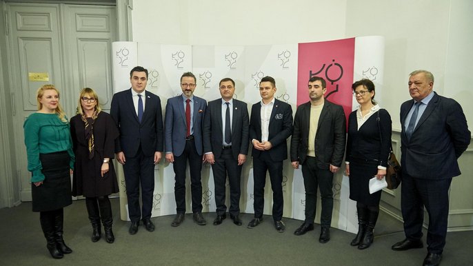 Gruzińska delegacja z wizytą w Łodzi Gruzińska delegacja z wizytą w Łodzi - fot. Radosław Jóźwiak / UMŁ