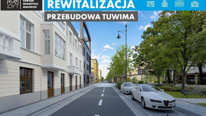 Ulica Tuwima zostanie wyremontowana od Kilińskiego do Targowej. Pojawi się na niej dużo zieleni: posadzonych zostanie 40 drzew i setki ozdobnych krzewów. Dodatkowo przy skrzyżowaniach z Dowborczyków i Targową powstaną skwery. Ulica Tuwima zostanie wyremontowana od Kilińskiego do Targowej. Pojawi się na niej dużo zieleni: posadzonych zostanie 40 drzew i setki ozdobnych krzewów. Dodatkowo przy skrzyżowaniach z Dowborczyków i Targową powstaną skwery.