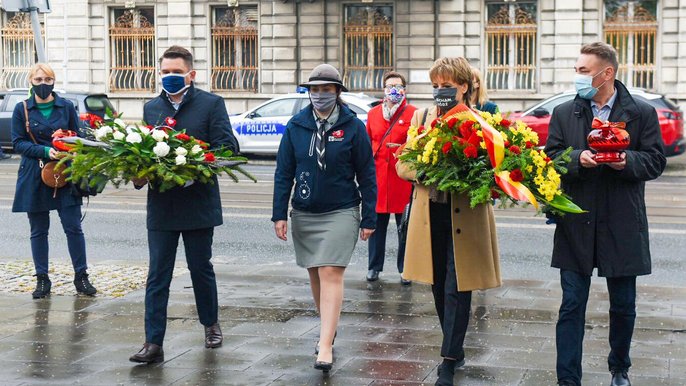 Łódzkie obchody rocznicy uchwalenia Konstytucji 3 maja. Łódzkie obchody rocznicy uchwalenia Konstytucji 3 maja. - fot. Paweł Łacheta