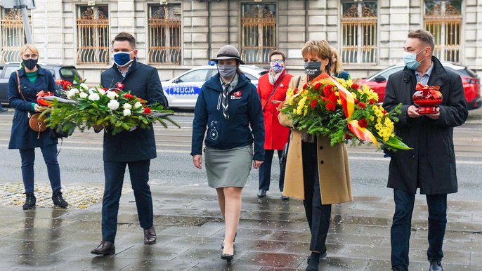 Łódzkie obchody rocznicy uchwalenia Konstytucji 3 maja. - fot. Paweł Łacheta