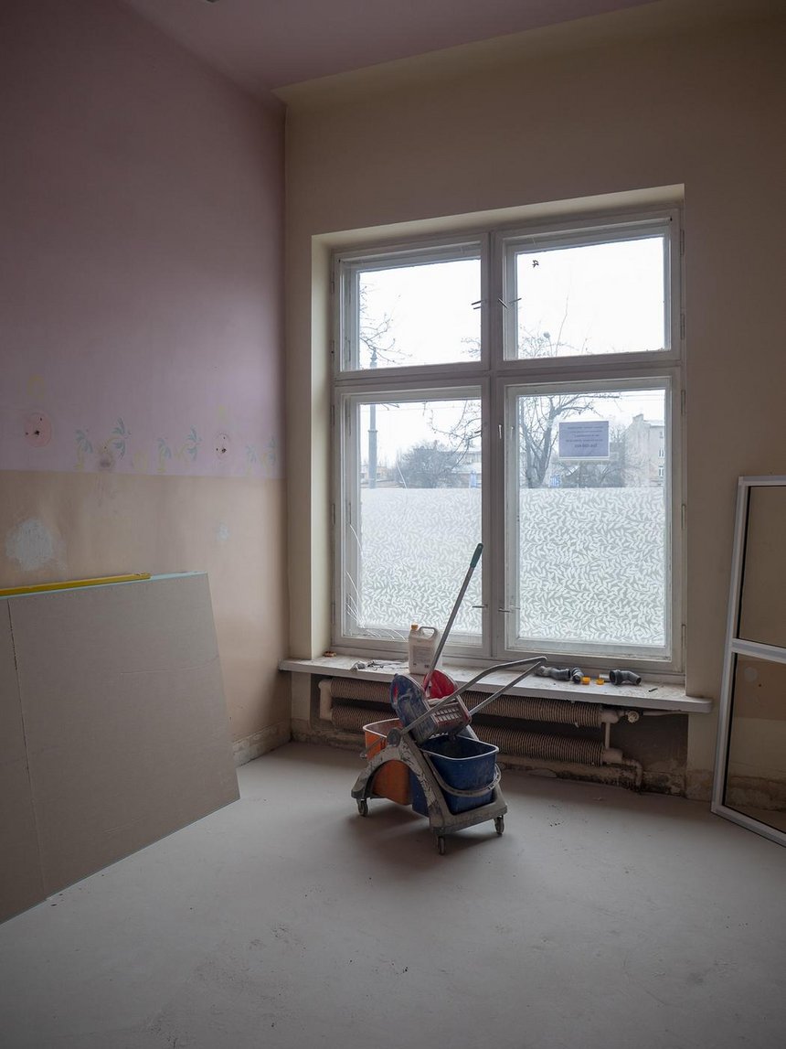 Remontowane wnętrza miejskiej poradni przy ul. Snycerskiej 1 fot. UMŁ