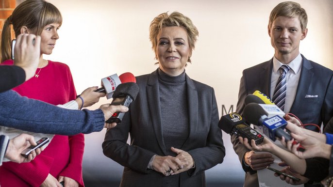 Na zdjęciu: (od lewej) Katarzyna Bieńkiewicz z Narodowego Centrum Kultury Filmowej, prezydent Łodzi Hanna Zdanowska i Błażej Moder, dyrektor EC1 Na zdjęciu: (od lewej) Katarzyna Bieńkiewicz z Narodowego Centrum Kultury Filmowej, prezydent Łodzi Hanna Zdanowska i Błażej Moder, dyrektor EC1