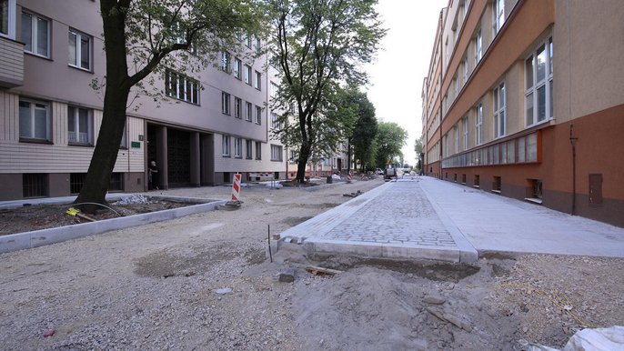 Budowa podwórca miejskiego na ul. Lindleya Budowa podwórca miejskiego na ul. Lindleya - fot. Sebastian Glapiński / UMŁ