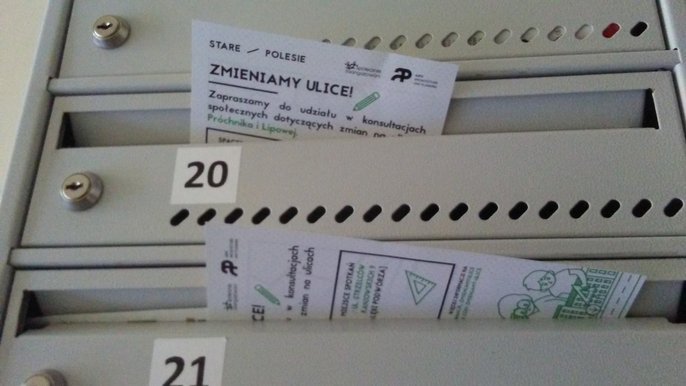 Mieszkańcy informacje o spotkaniach otrzymali również poprzez skrzynki pocztowe Mieszkańcy informacje o spotkaniach otrzymali również poprzez skrzynki pocztowe - mat. Zielone Ulice