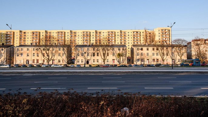 Dawny Plac Zwycięstwa, od 1 stycznia 2018 r. Plac Lecha Kaczyńskiego 