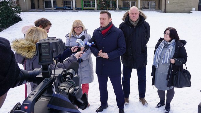 Konferencja prasowa wiceprezydenta Tomasza Treli - fot. Monika Pawlak / UMŁ