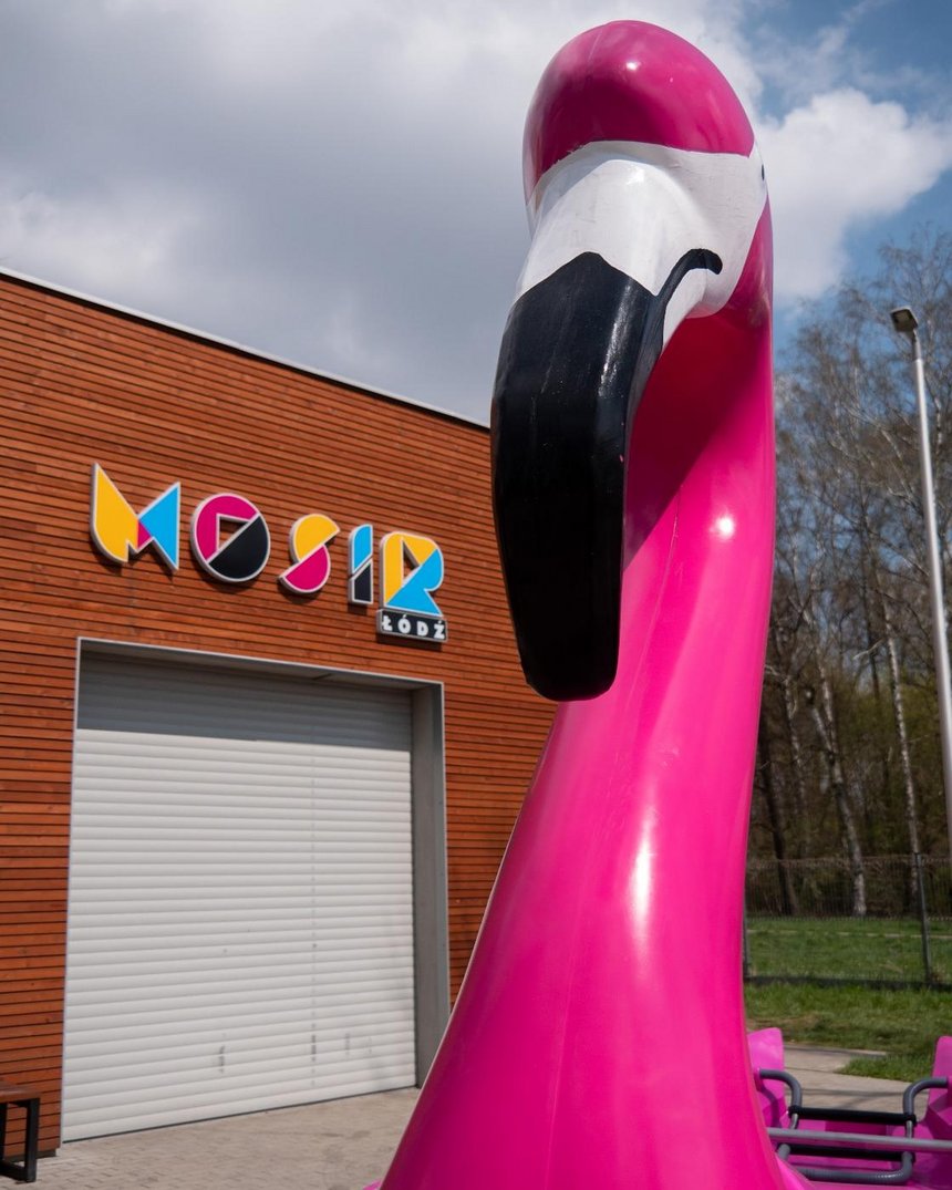 Flamingi - 4–osobowe rowery wodne fot. Stefan Brajter / UMŁ