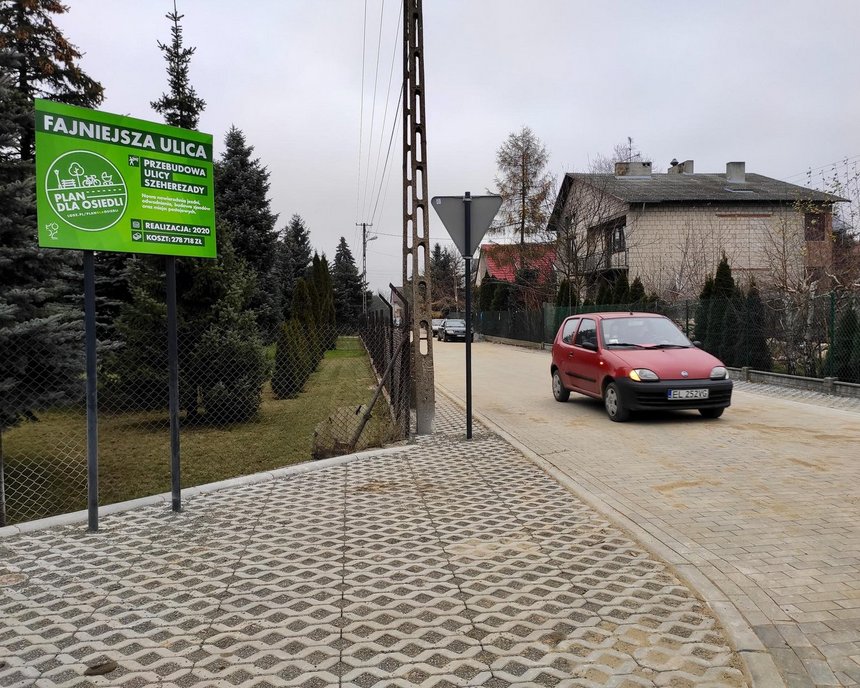 Ulica Szecherezady po remoncie fot. Paweł Łacheta / UMŁ