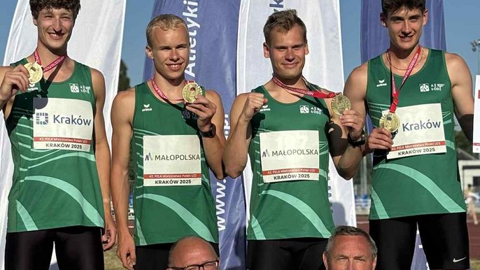 - sztafeta 4x400 m ze złotymi medalami