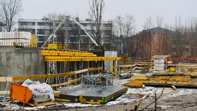Budowa nowego osiedla przy parku Poniatowskiego Budowa nowego osiedla przy parku Poniatowskiego - fot. Paweł Łacheta / UMŁ